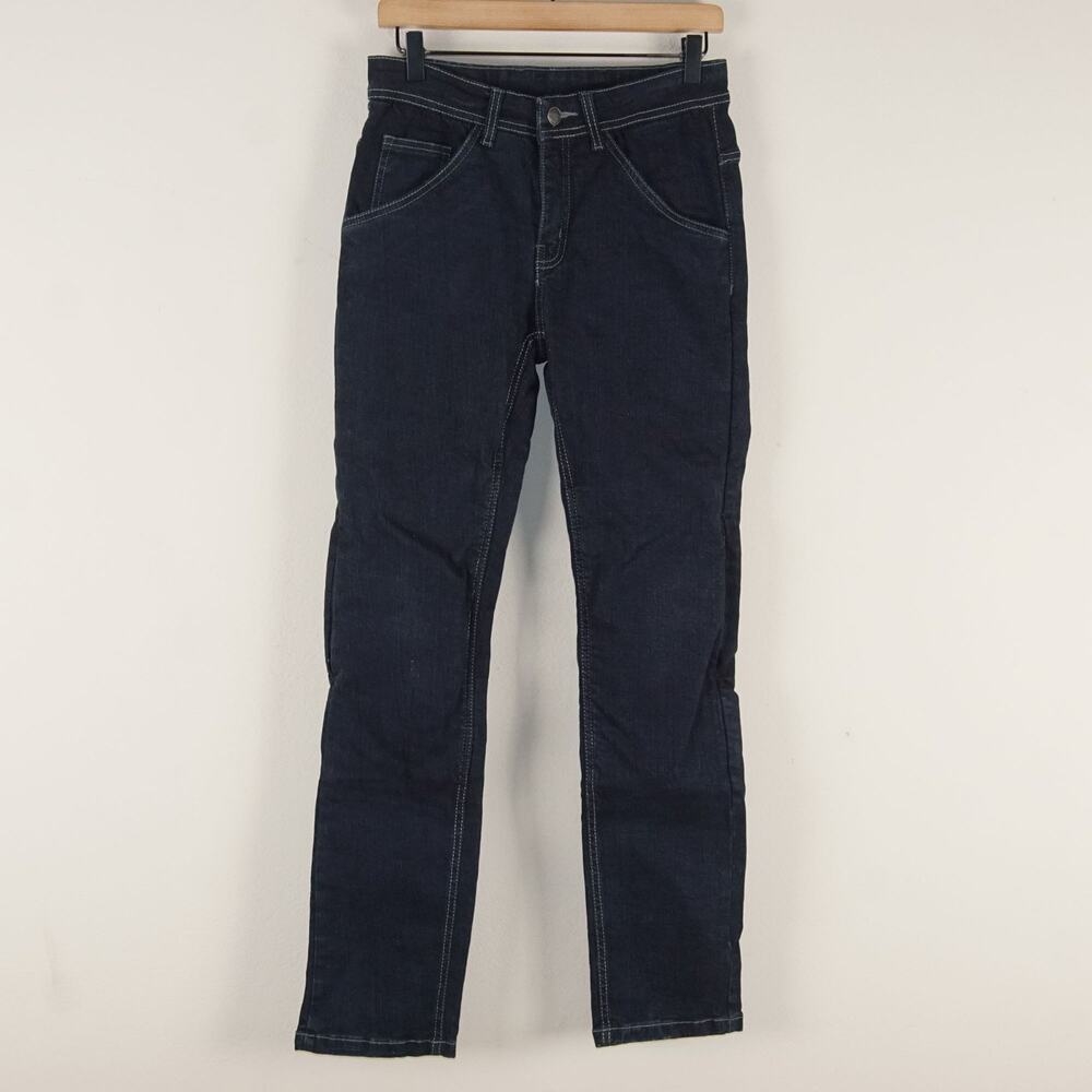 New Iron Workers Selene Blue Slight Straight Knee Armor Jeans Womens Sz 6